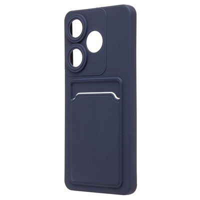 Чехол-накладка - SC337 с картхолдером для "Xiaomi Poco F6" (dark blue) (233640)