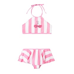 ТК 17008/4н ХФ Купальный костюм для девочки (розовая полоска)