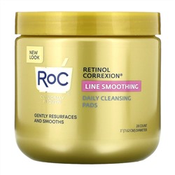RoC, Retinol Correxion, Line Smoothing Daily Cleansing Pads, 28 Count