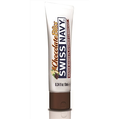 Лубрикант с ароматом шоколада Swiss Navy Chocolate Bliss Lube - 10 мл.