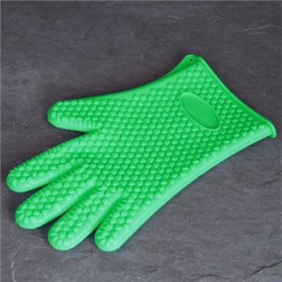 Прихватка-перчатка силиконовая / SPR-090 /уп 50 /27*18/0,15 (Голубой)