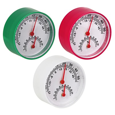 VETTA Термометр + влагомер на блистере, 6,3см, металл, пластик, 3 цвета