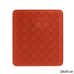 Силиконовый коврик 29х26 см 30 ячеек для макарун (макаронс) / F-474 /уп 200/ тонкий 0,075