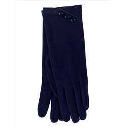 Элегантные демисезонные перчатки из велюра, цвет синий