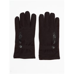 Классические перчатки зимние мужские коричневого цвета 603K