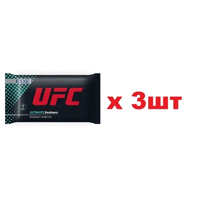 UFC x EXXE влажные салфетки Ultimate freshness 15шт 3шт