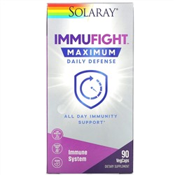 Solaray, ImmuFight, Maximum Daily Defense, 90 VegCaps