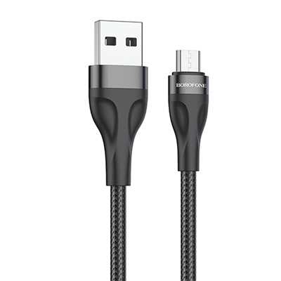 Кабель USB - micro USB Borofone BX61  100см 2,4A  (black)