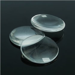 Кабошон стекло, круг 25 мм (набор 3 шт.), цвет прозрачный