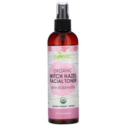 Sky Organics, Organic Witch Hazel Facial Toner with Rosewater, 8 fl oz (236.58 ml)