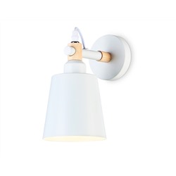 Настенный светильник со сменной лампой TR82212 WH/LW белый/светлое дерево E27 max 40W 230*130*190