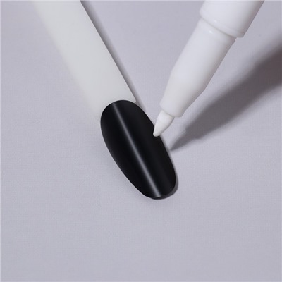 Маркер для дизайна ногтей, акриловый, 13,5 см, цвет белый
