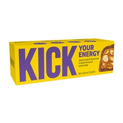 Батончик арахисовый в карамельном шоколаде Kick your energy, 45 г