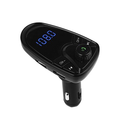 Автомобильный FM-трансмиттер - M-450M1 BT  2USB, mini jack 3,5 мм (black)