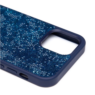 Чехол-накладка - PC071 POSH SHINE для "Apple iPhone 12/12 Pro" россыпь кристаллов (ice blue) (231583)