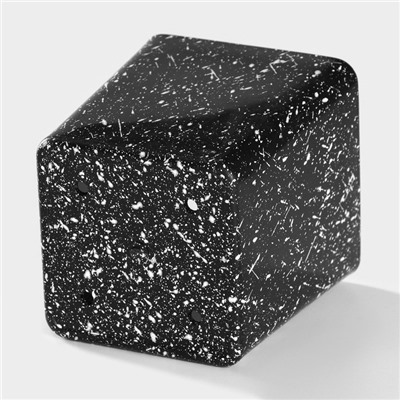 Набор столовых приборов из нержавеющей стали на подставке «Мрамор чёрный», 24 предмета, толщина 1,2 мм
