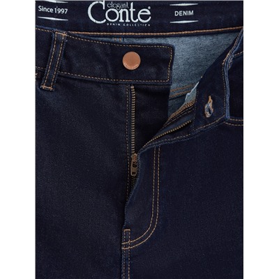 Брюки джинсовые женские CONTE CON-451 Джинсы mom slim цвета «индиго»