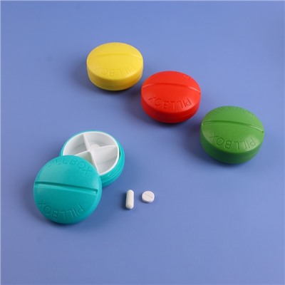Таблетница «Pill Box», 4 секции, цвет МИКС
