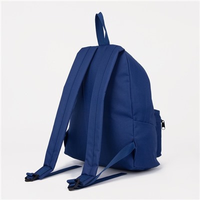 Рюкзак молодёжный из текстиля на молнии, 1 карман, «ЗФТС», цвет синий