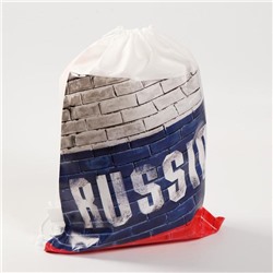 Мешок для обуви н/полотно "Russia", 41*30*0,5см