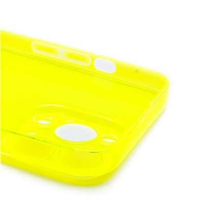 Чехол-накладка - SC344 для "Apple iPhone 14 Pro Max" (transparent/yellow) (232016)