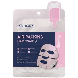 Mediheal, тканевая маска с розовым комплексом и защитой от испарения, 1 шт., 20 мл (0,67 жидк. унции)
