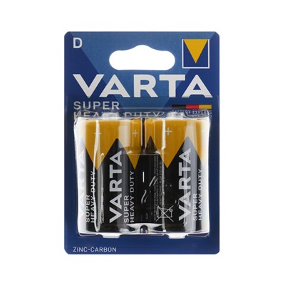 Батарейка солевая Varta SUPER LIFE D набор 2 шт