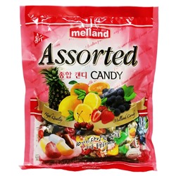 Леденцовая карамель фруктовое ассорти Assorted Candy Melland, Корея, 250 г Акция