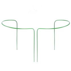 Кустодержатель, d = 40 см, h = 60 см, ножка d = 0.3 см, металл, набор 2 шт., зелёный, Greengo