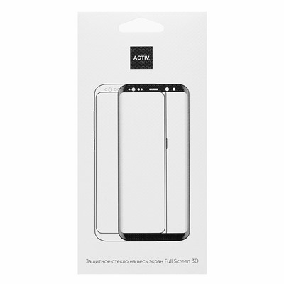 Защитное стекло Full Screen Activ Clean Line 3D для "Samsung SM-G935 Galaxy S7 Edge" (gold)