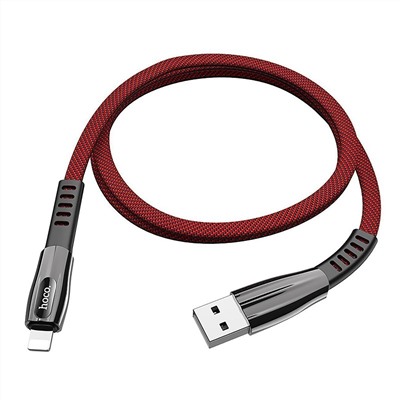 Кабель USB - Apple lightning Hoco U70  120см 2,4A  (red)