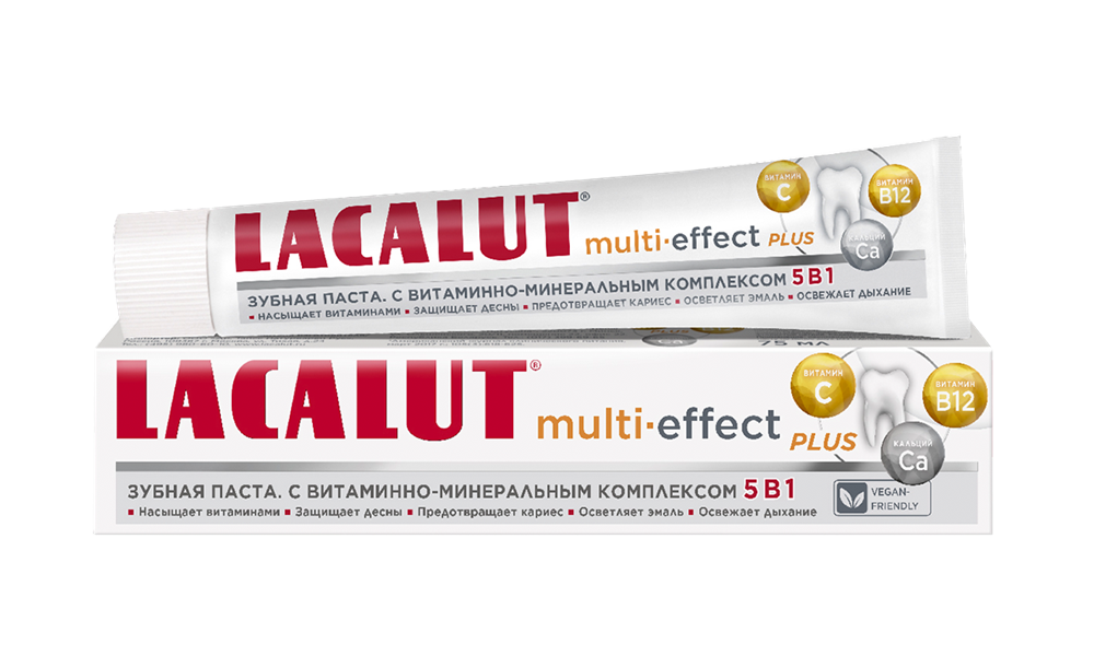 Multi effect. Lacalut Multi-Effect, зубная паста, 75 мл. Lacalut зубная паста Мульти-эффект Plus, 75 мл. Лакалют Мульти-эффект зубная паста 75 мл. Лакалют Multi-Effect паста зубная 5 в 1 (50 мл).