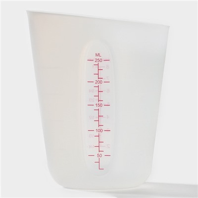 Мерный стакан Доляна, 250 мл, цвет белый