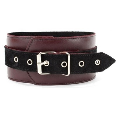 Бордовый ошейник Maroon Collar On The Strap