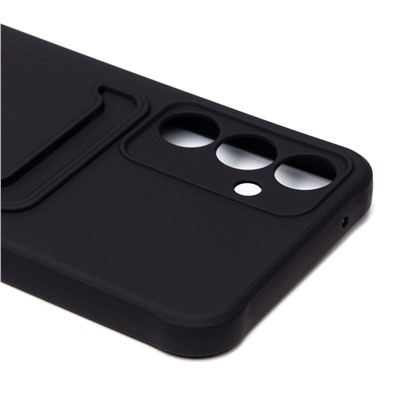Чехол-накладка - SC304 с картхолдером для "Samsung Galaxy A55" (black) (228727)