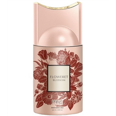 Дезодорант-спрей Prive FLOWERET BLOSSOM Парфюмированный для женщин цветочный аромат, 250 мл.