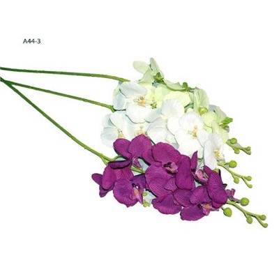 Цветок искусственный Орхидея 7 цветков 100 см / A44-3 /уп 50/200/ (Салатовый)