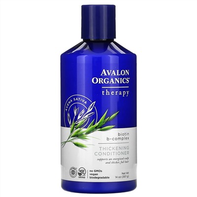 Avalon Organics, кондиционер для густоты волос, с биотином и В-комплексом, 397 г (14 унций)