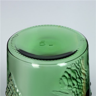 Бутылка стеклянная «Погребок», 5 л, цвет зеленый