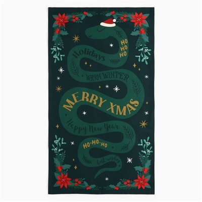 Набор в мешочке Этель Merry Xmas: полотенце 40х70 см, формочки для запекания - 3 шт.
