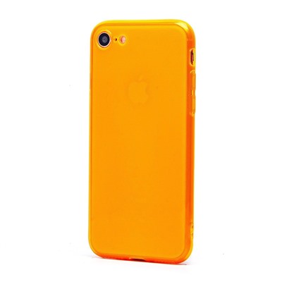 Чехол-накладка - SC344 для "Apple iPhone 7/8/SE 2022" (transparent/orange) (232072)