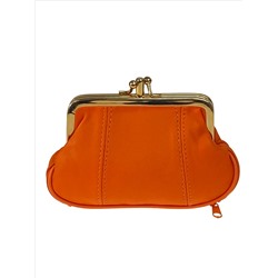 Женский кошелёк с фермуаром из искусственной кожи, цвет оранжевый