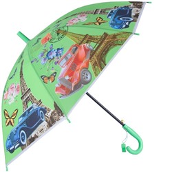 Зонт трость полуавтомат детский Цветы