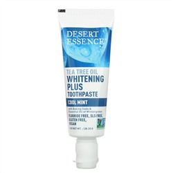 Desert Essence, Tea Tree Oil Whitening Plus Toothpaste, Cool Mint, 1 oz (28.35 g)