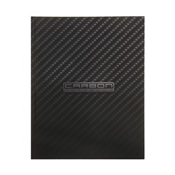 Бизнес-блокнот в твердой обложке А5 80л CarbonStyle, 5-цветный блок