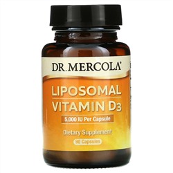 Dr. Mercola, Liposomal Vitamin D3, 5,000 IU, 90 Capsules