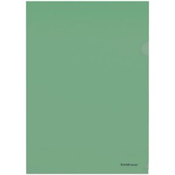 Папка-уголок (плотная)  А4 "Glossy Classic" 50154 полупрозрачная зеленая Erich Krause