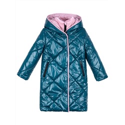 Пальто зимнее для девочки NIKASTYLE 6з4423 изумрудный