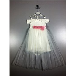 Нарядное платье для девочки (белое) TRP1783