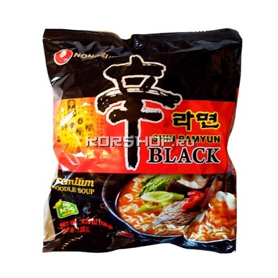 Лапша Шин Рамён Блэк Премиум/Shin Ramyun Black Nongshim (в пачке), Корея 130 г Акция